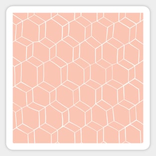 Pink Geometric Pattern Sticker